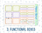 Kit 0180 - 7x9 - Monthly - Back To School- August - Summer- For EC Planners