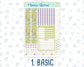 Kit 0180 - A5 Compact Vertical - Back To School- August- Weekly