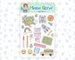 Kit 0180 - Clipart - Back To School- August- Summer - For Planners - Journals