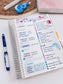 Kit 0253 - Weekly Overview - For 7x9 & A5 Planners | Notebooks - February - Rosy Daydreams