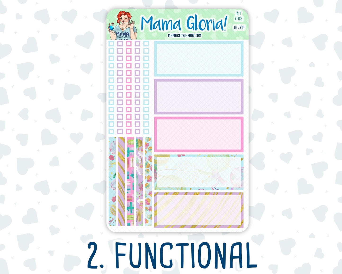 Kit 0182- 7x9 Daily Duo - Birthday - EC Planner