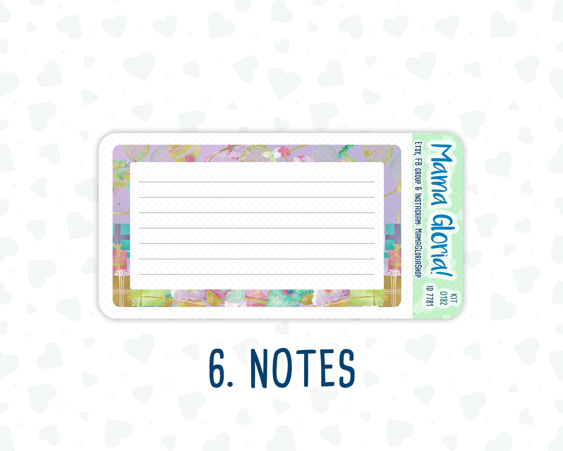 Kit 0182 - A5 - Birthday - Notes Pages - Dashboard Kit - Productivity Page