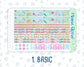 Kit 0182 - 7x9 - Birthday - Weekly Kit For EC Horizontal Planners