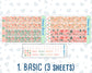 Kit 0179- 7x9 Daily Duo - Peaches- August- Summer- Planner