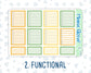 Kit 0178 - 7x9 - Sunflowers- August- Summer- Weekly Kit For EC Horizontal Planners