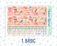 Kit 0179 - 7x9 - Monthly - Peaches - August - Summer- For EC Planners