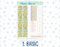 Kit 0180 - 7x9 Compact Vertical - Back To School- August- Summer - Weekly