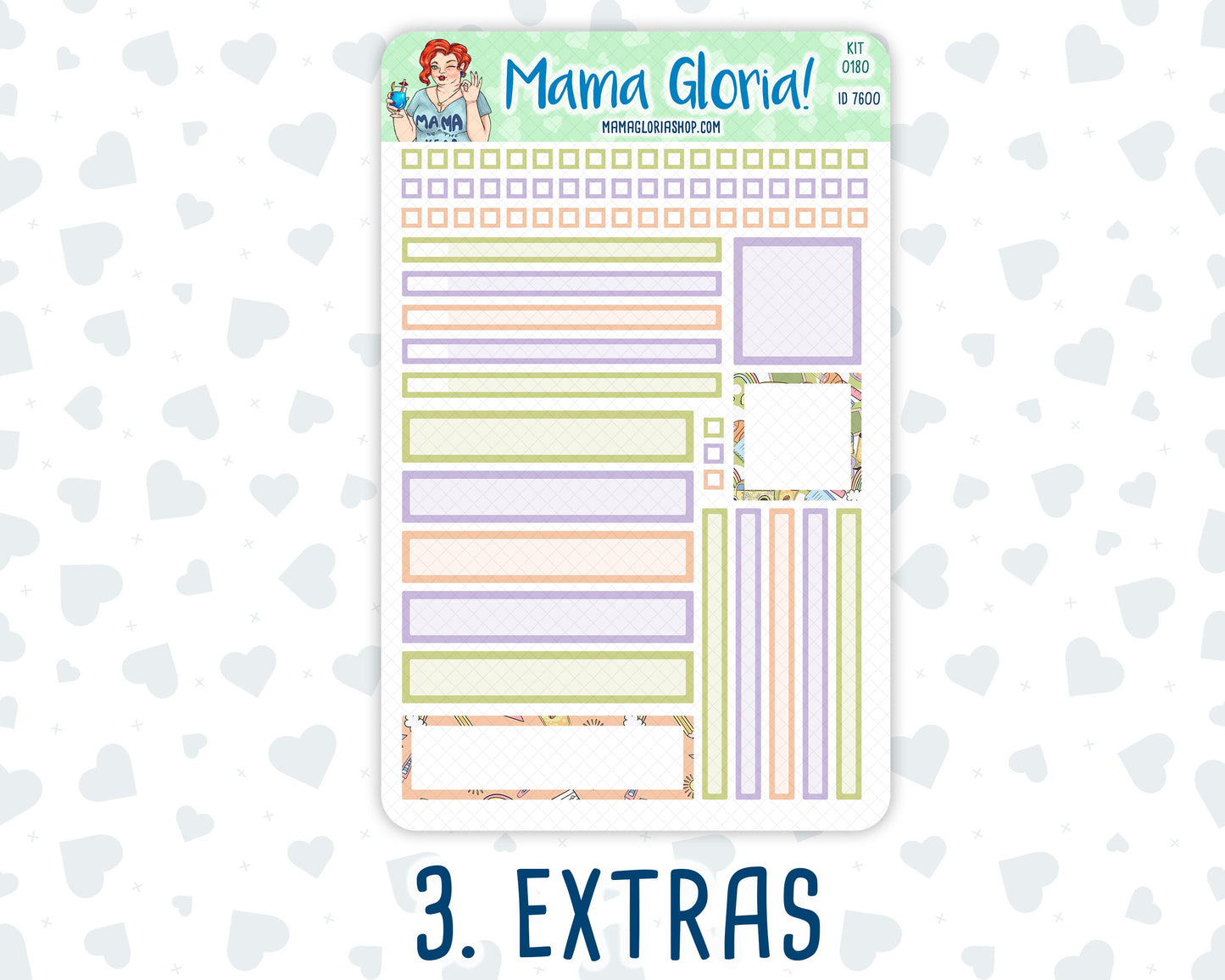 Kit 0180- 7x9 Daily Duo - Back To School - August- Summer- Planner