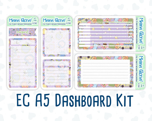 Kit 0180 - A5 - Back To School - August - Summer - Notes Pages - Dashboard Kit - Productivity Page