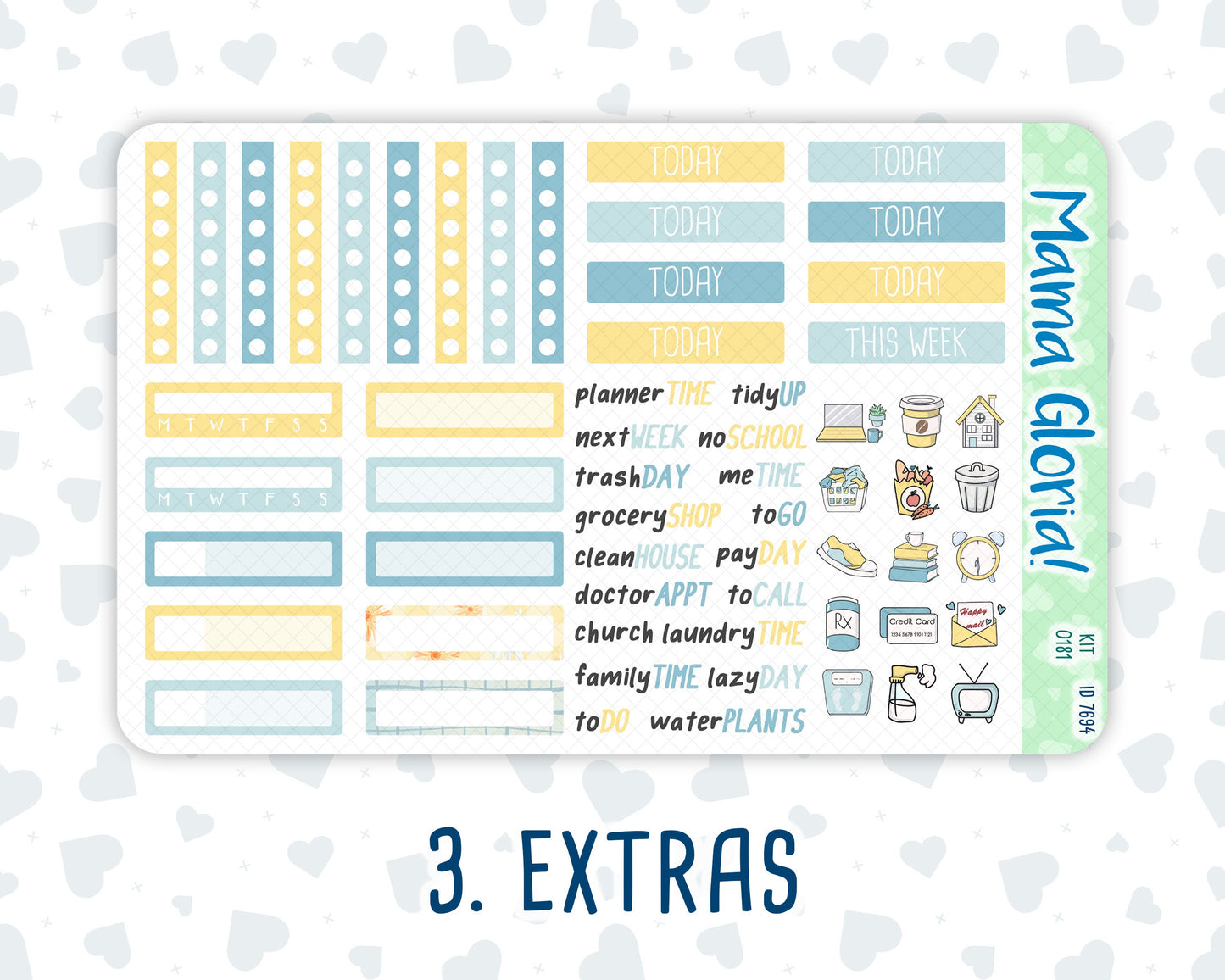 Kit 0181 - 7x9 - Camping - August- Summer- Weekly Kit For EC Horizontal Planners