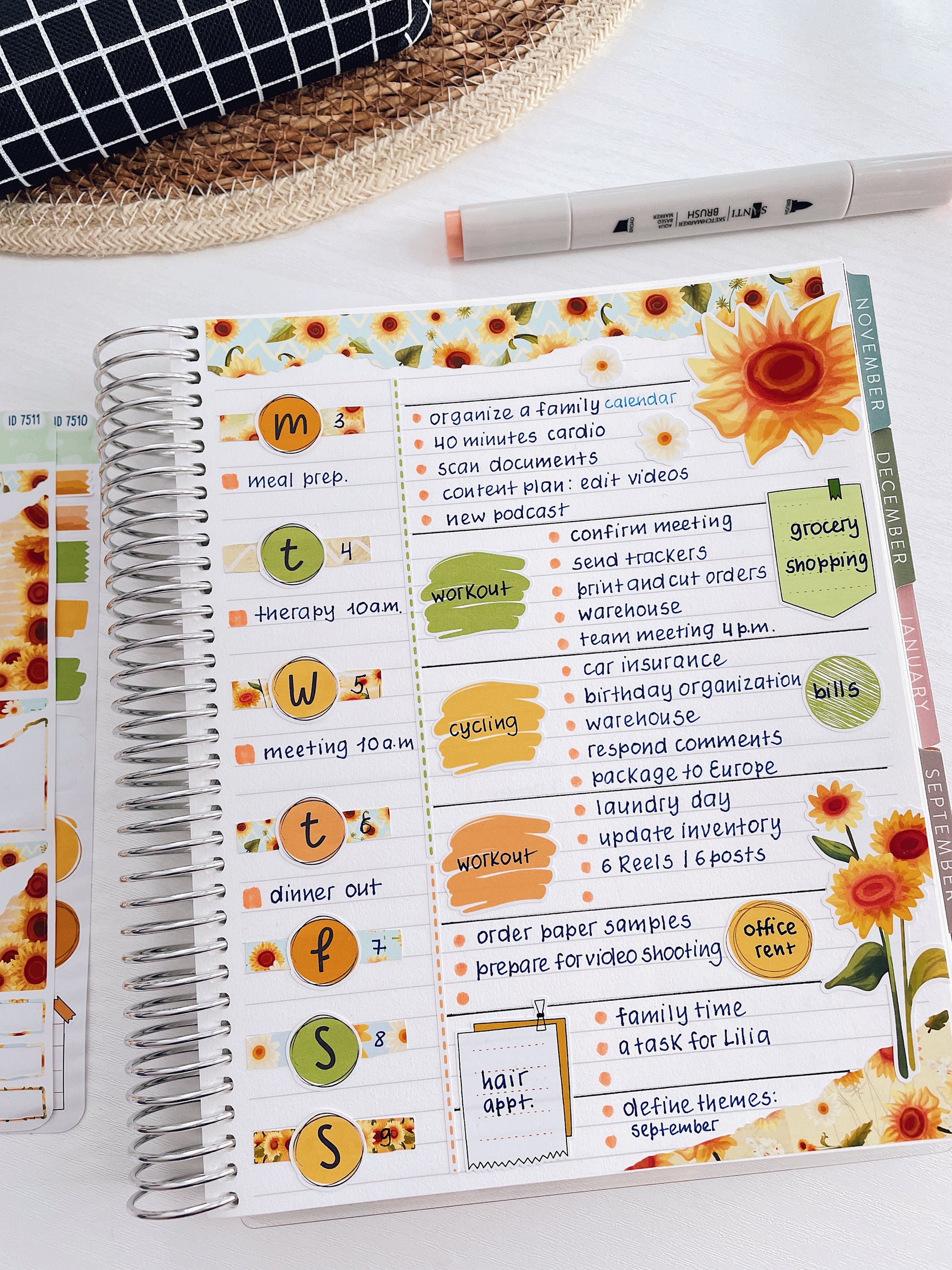 Kit 0214- Rooted In Spring - Journaling Kit - April- For Planner - Notebook - Journal