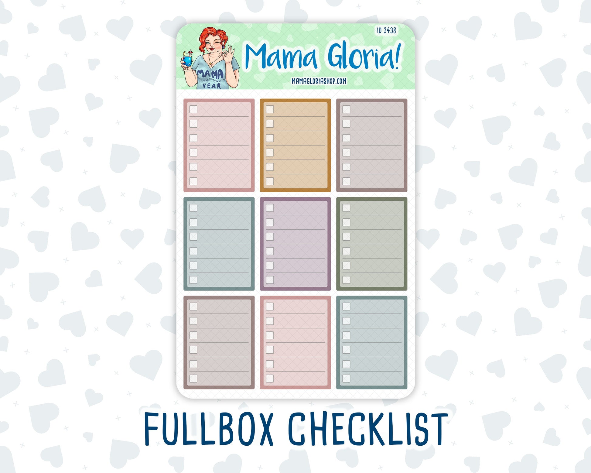 Full Box - Checkbox - Checklist - Stickers For Planners – mamagloriashop