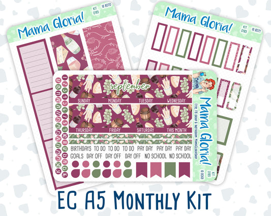 Kit 0185 -A5 -Monthly - Wine Time - September - Autumn Kit