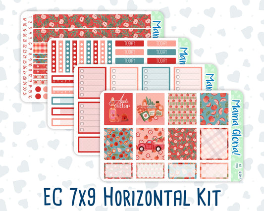 Kit 0184 - 7x9 - Apple Cider - September - Autumn - Weekly Kit For EC Horizontal Planners