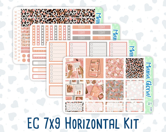 Kit 0186 - 7x9 - Workspace Vibes - September - Autumn - Weekly Kit For EC Horizontal Planners