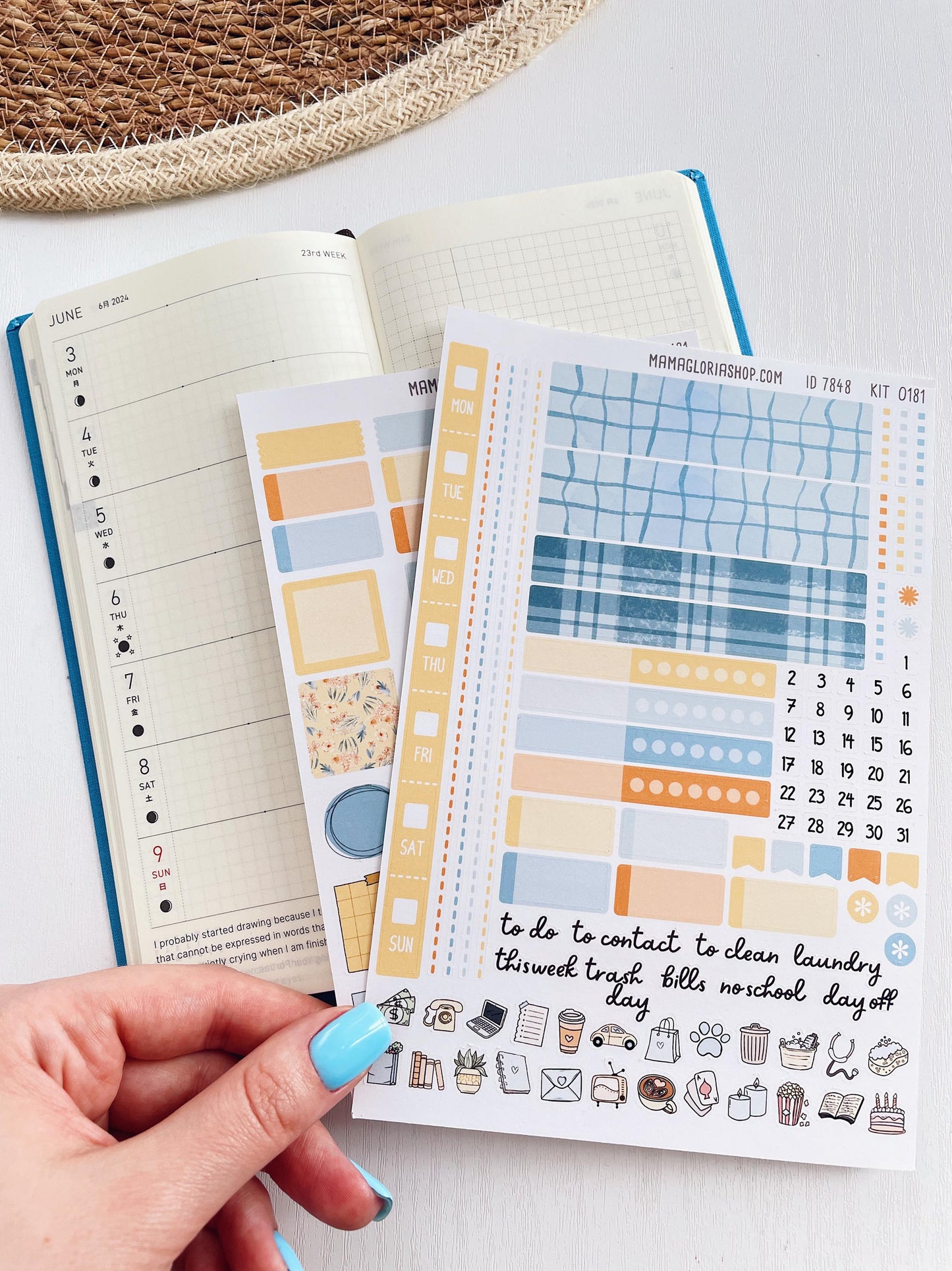 Kit 0262 - Hobonichi Weeks - Weekly Kit - April - Spring Puffs