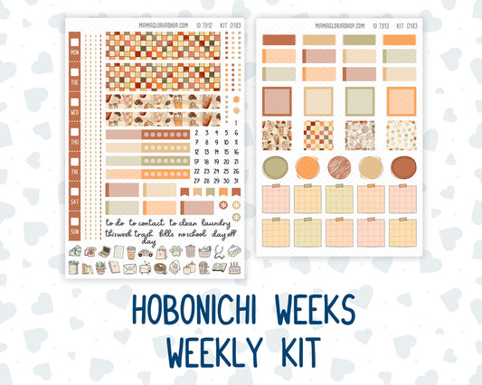 Kit 0183 Hobonichi Weeks – Weekly Kit - Natl.Coffee Day - September- Autumn