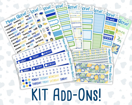 Kit 0187 Add Ons - Mosaic&Lemon- Planner Stickers - Kit 2024