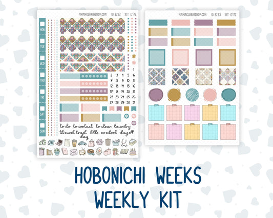 Kit 0172 Hobonichi Weeks – Weekly Kit - Mosaic