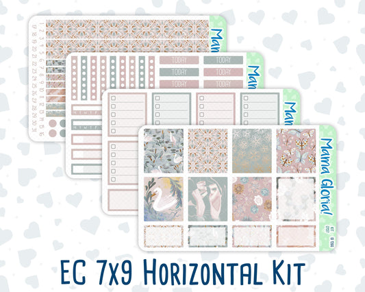 Kit 0157 - 7x9 - Swan Lake - Weekly Kit For EC Horizontal Planners