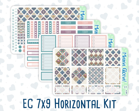 Kit 0172 - 7x9 - Mosaic - Weekly Kit For EC Horizontal Planners