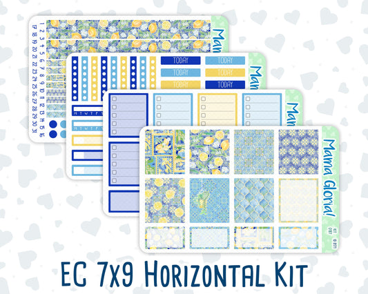 Kit 0187 - 7x9 - Lemon&Mosaic - Weekly Kit For EC Horizontal Planners