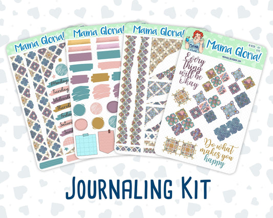 Kit 0172 - Mosaic - Journaling Kit - For Planner - Notebook - Journal