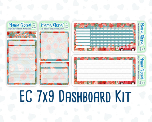 Kit 0184 - 7x9 - Apple Cider - September- Autumn- Notes Pages - Dashboard Kit - Productivity Page