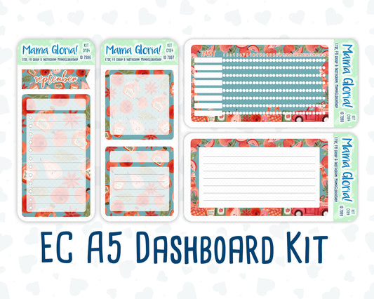 Kit 0184 - A5 - Apple Cider - September - Autumn- Notes Pages - Dashboard Kit - Productivity Page