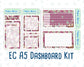 Kit 0185 - A5 - Wine Time - September - Autumn- Notes Pages - Dashboard Kit - Productivity Page