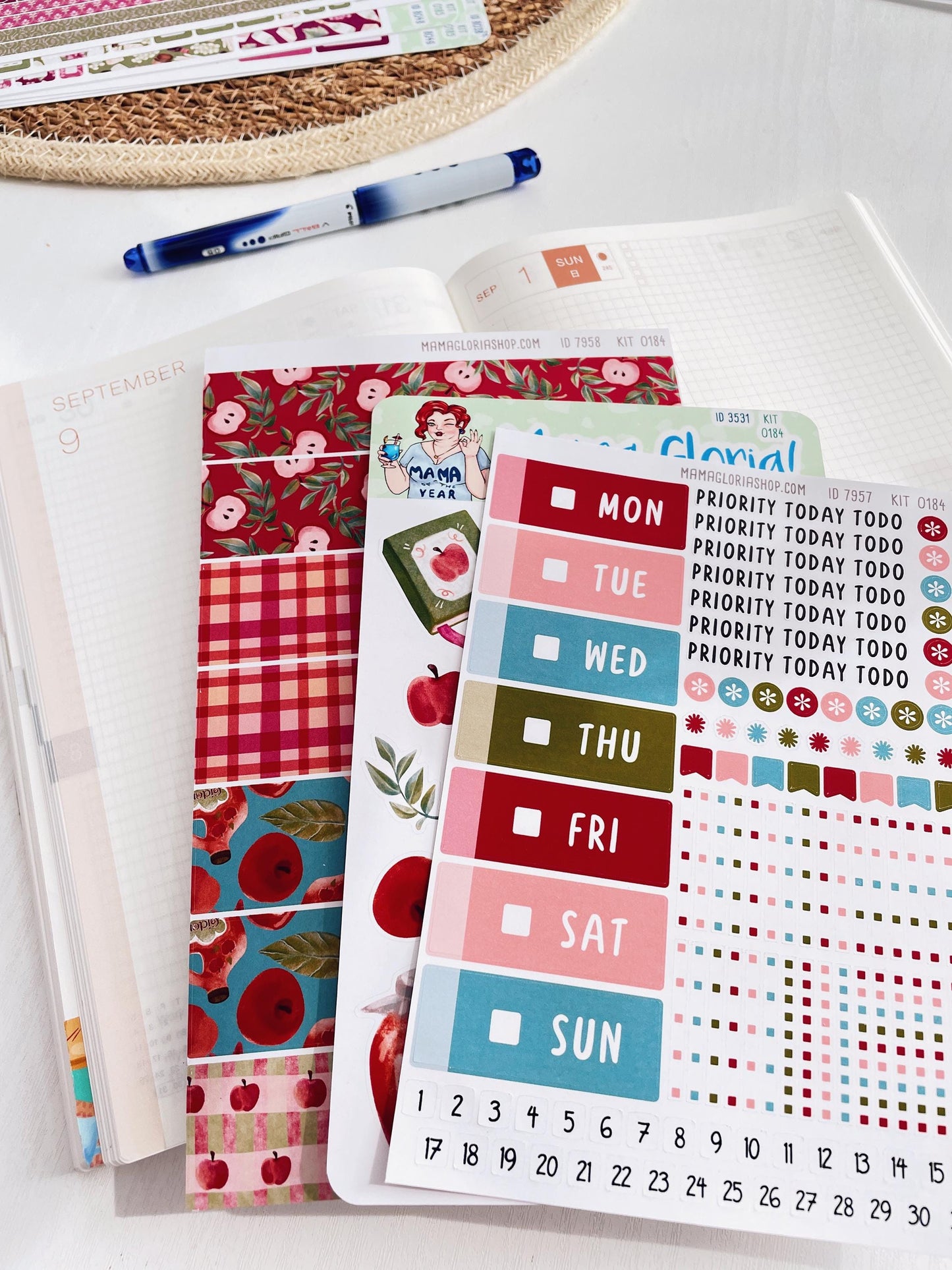 Kit 0257 - Hobonichi Cousin - Daily Kit - March - Blush Garden