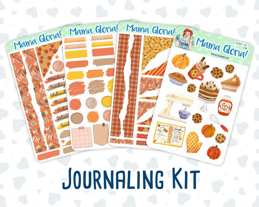 Kit 0189 - Fall Backing - Journaling Kit - For Planner - Notebook - Journal - Fall - Autumn