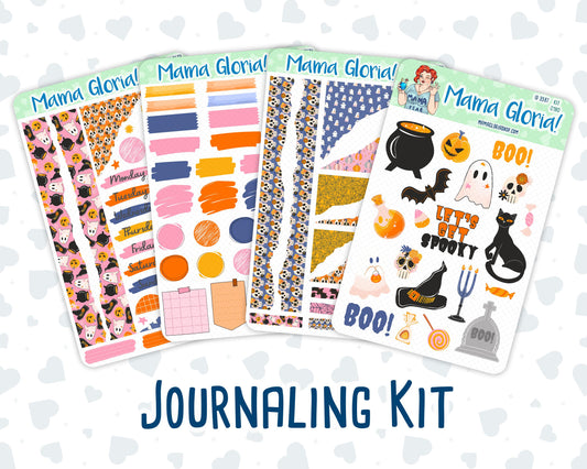 Kit 0190 - Halloween Spooktacular - Journaling Kit - For Planner - Notebook - Journal - Fall - Autumn