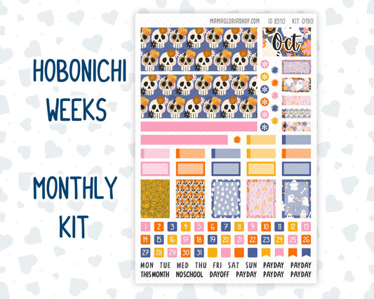 Kit 0190 Hobonichi Weeks – Monthly – Halloween Spooktacular- October - Autumn