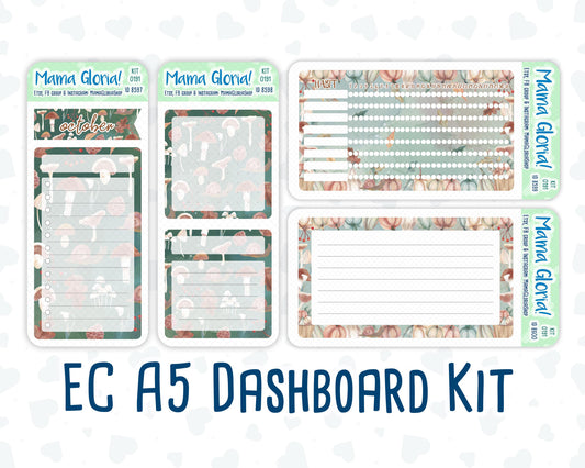 Kit 0191 - A5 - Autumn Harvest - October - Fall- Notes Pages - Dashboard Kit - Productivity Page