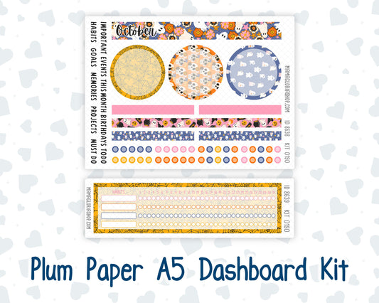 Kit 0190 Plum Paper A5– Dashboard - Halloween Spooktacular - October - Autumn