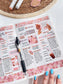 Kit 0262 - Hobonichi Cousin - Weekly Kit - April - Spring Puffs - 1.3” Wide Columns