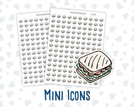 Lunch Time - Sandwich - Doodle Icon Sticker