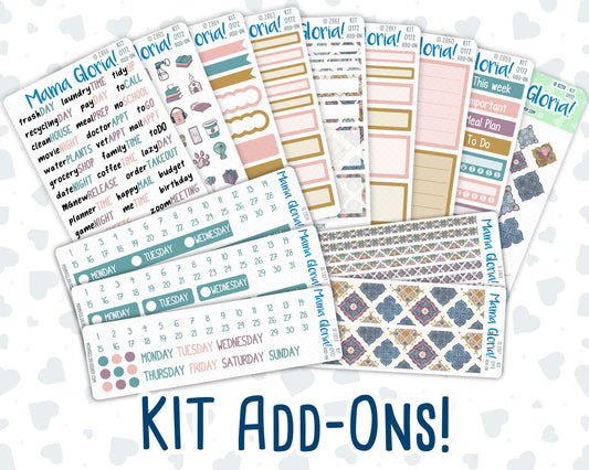 Kit 0172 Add Ons - Mosaic - Planner Stickers - Kit 2024