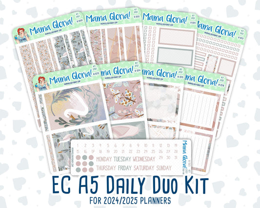 Kit 0157 - A5 Daily Duo - Swan Lake - Planner