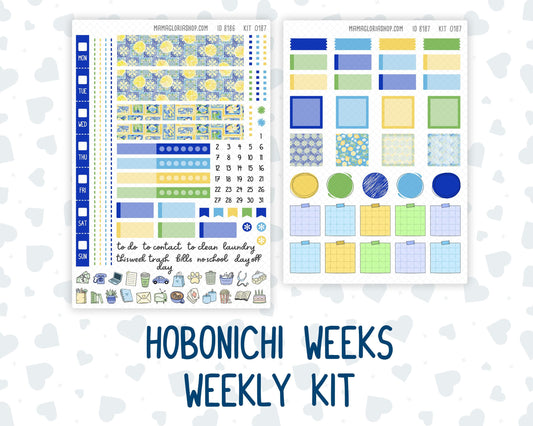 Kit 0187 Hobonichi Weeks – Weekly Kit - Lemon&Mosaic