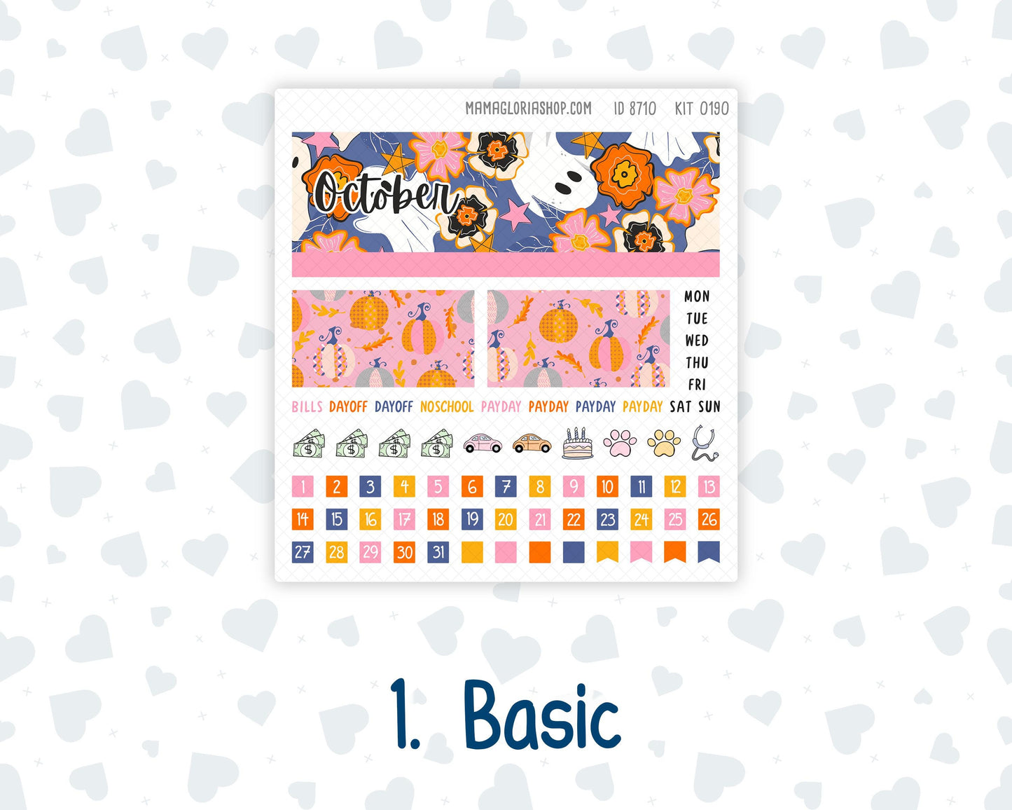 Kit 0190 Laurel Denise Mini Size – Monthly - Halloween Spooktacular - October- Autumn