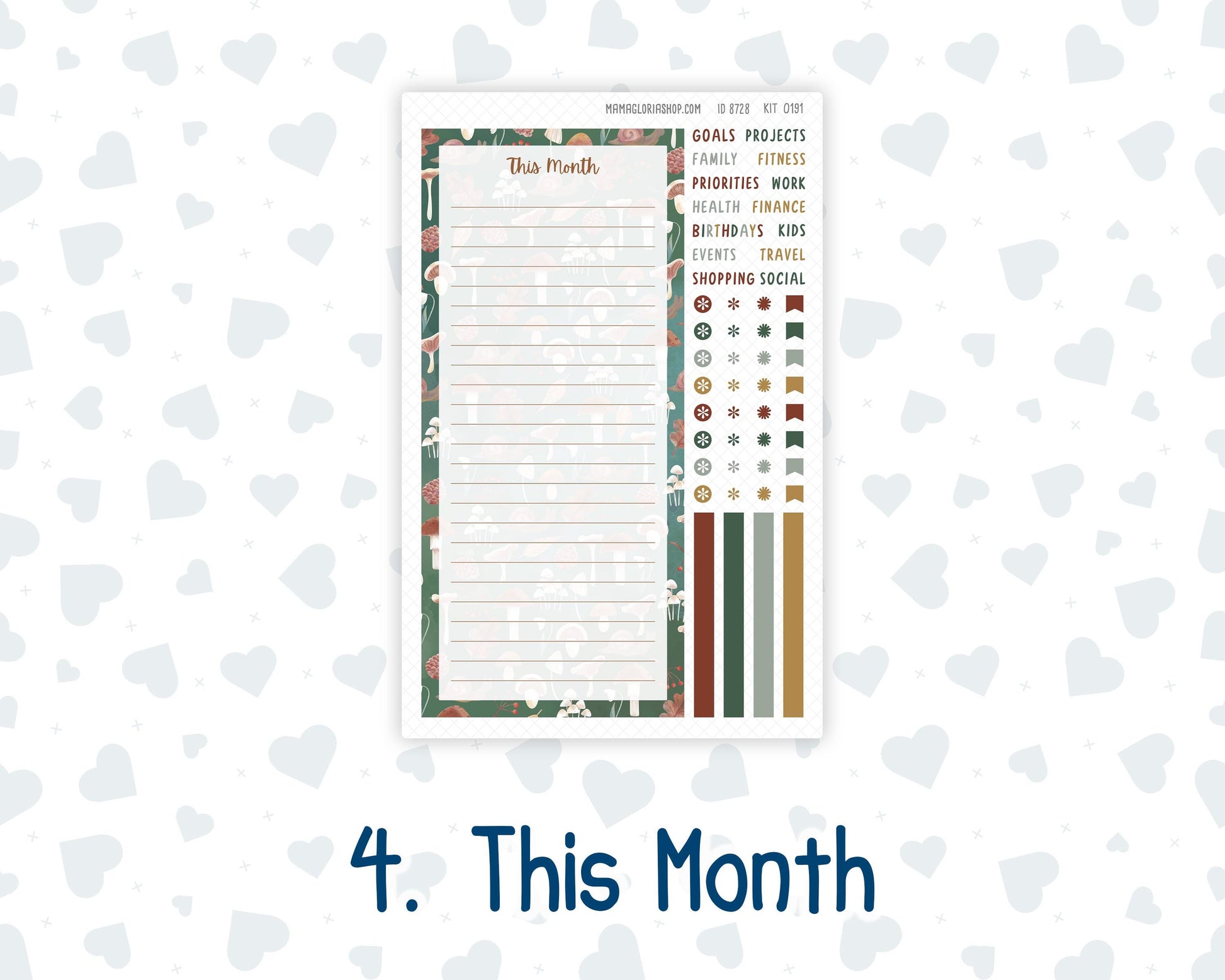 Kit 0191 Laurel Denise Standard Size – Monthly - Autumn Harvest - October - Fall