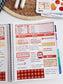 Kit 0241 - 7x9 - Vertical Priorities - Plum Paper - Weekly Kit - November - Pumpkin Latte