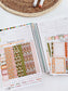 Kit 0262 - A5 - Plum Paper Daily - Weekly Kit - April - Spring Puffs