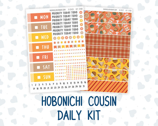 Kit 0189 Hobonichi Cousin – Daily Kit - Fall Backing - October - Autumn - Fall