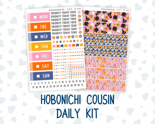 Kit 0190 Hobonichi Cousin – Daily Kit - Halloween Spooktacular - October - Autumn - Fall