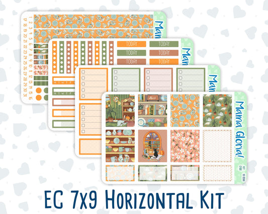 Kit 0188 - 7x9 - Cozy Nights - Weekly Kit For EC Horizontal Planners - Fall- Autumn