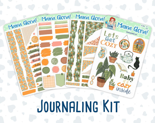 Kit 0188 - Cozy Nights - Journaling Kit - For Planner - Notebook - Journal - Fall - Autumn