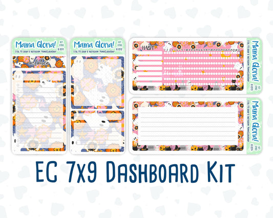 Kit 0190 - 7x9 - Halloween Spooktacular - October- Autumn- Notes Pages - Dashboard Kit - Productivity Page